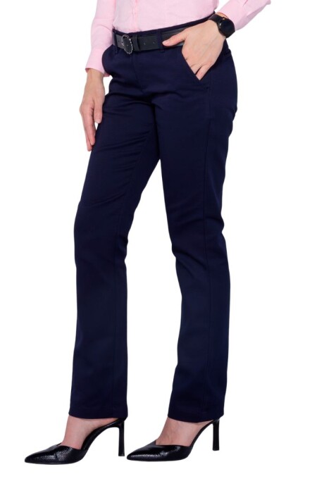 Pantalón gabardina dama Azul marino