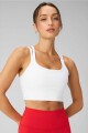 Bra Deportivo Principal Longline Medium Impact Mujer Classic White