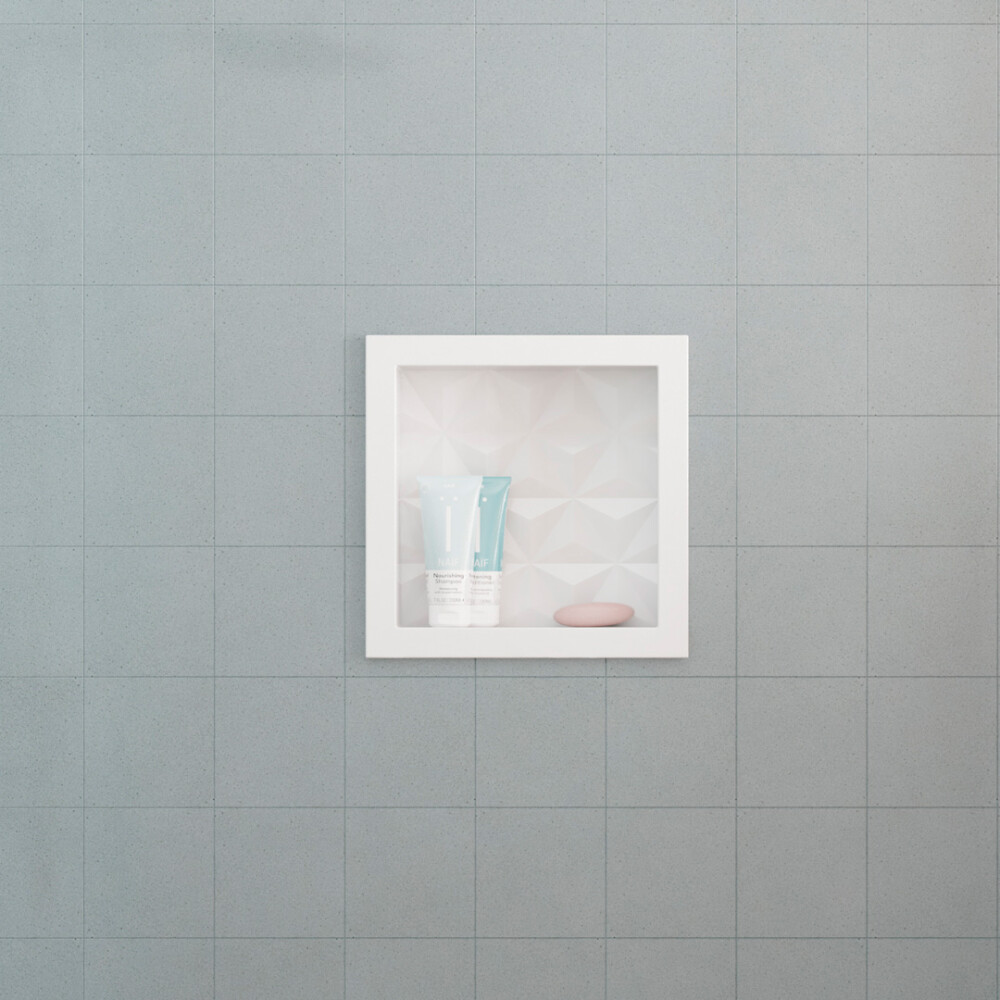 NICHO DE EMPOTRAR PARA DUCHA MARMOL SINTETÉTICO 30x30 CM BLANCO Nicho De Empotrar Para Ducha Marmol Sintetético 30x30 Cm Blanco