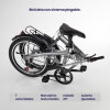 Bicicleta Plegable Rodado 20 Shimano Parrilla Gris