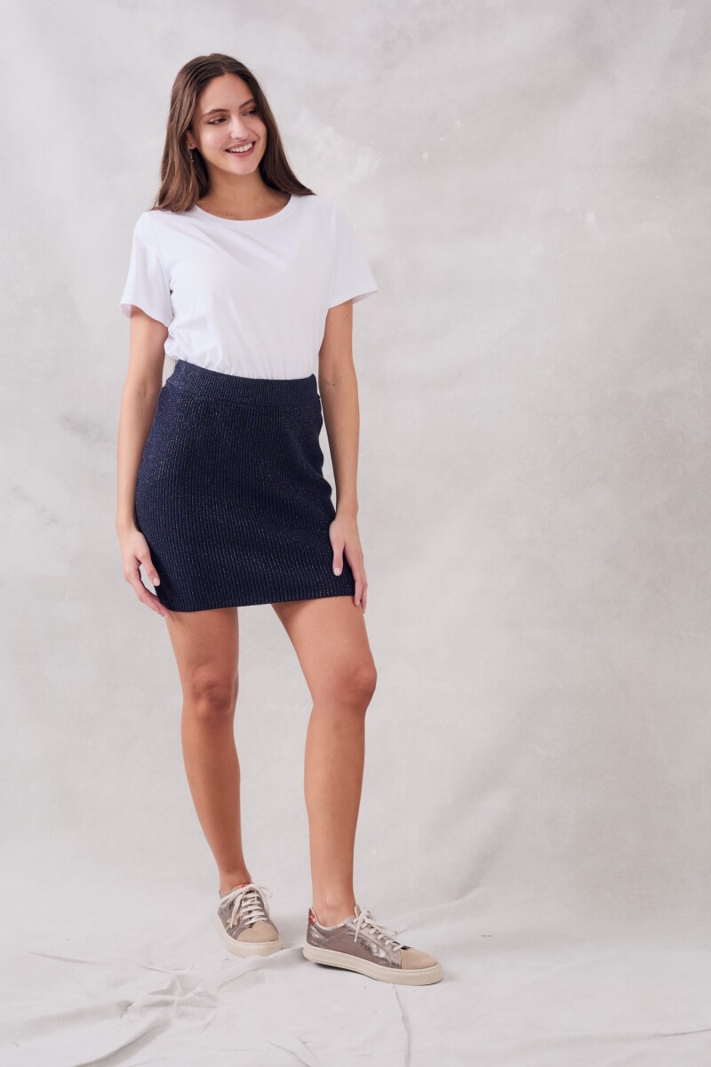 Falda Lurex Azul
