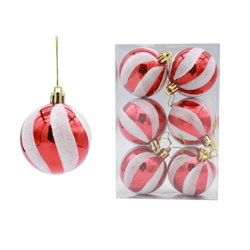 Esferas navideñas x6 Blanco