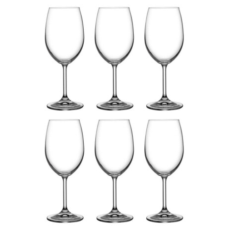 Set de 6 copas de vino 450ml Bohemia Set de 6 copas de vino 450ml Bohemia