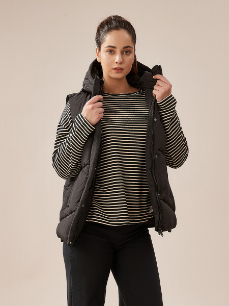 CHALECO MAT NEGRO