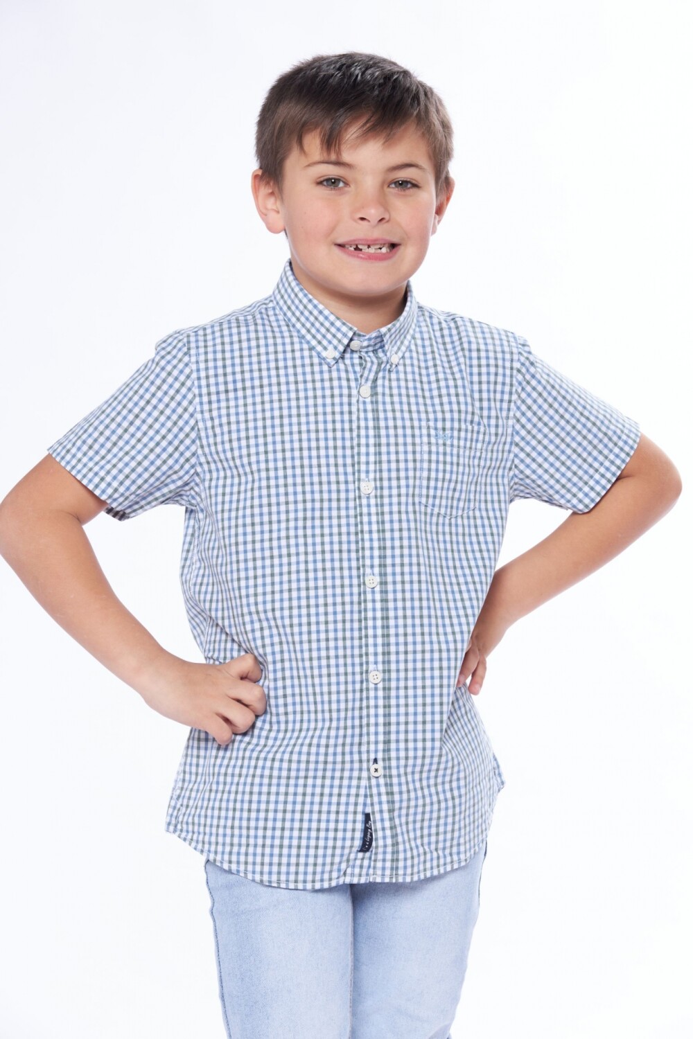 CAMISA CUADROS Azul