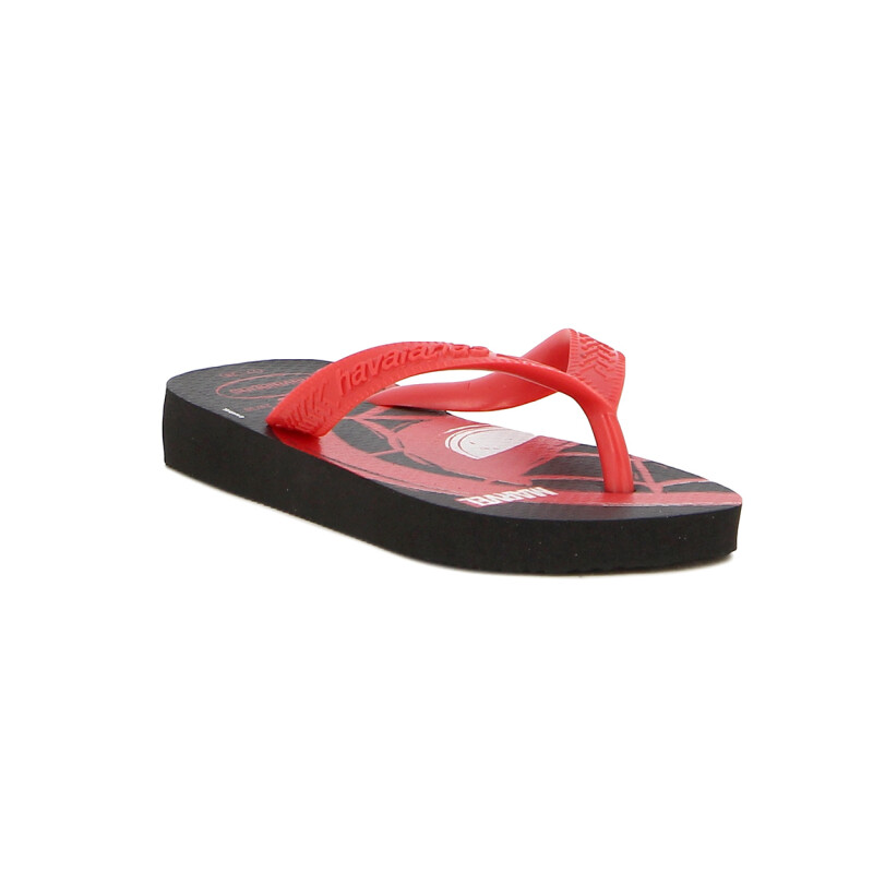 Havaianas Top.marvel.logomania Negro-rojo