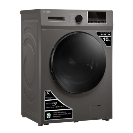 Lavarropas Automático Carga Frontal AIWA 10KG Inverter Gris | AWLT10G