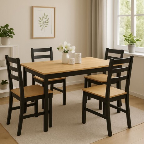 Juego de comedor 4 sillas Linea Denise Juego de comedor 4 sillas Linea Denise