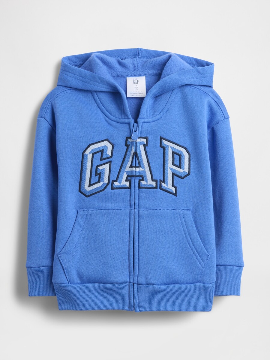 Canguro Con Cierre Logo Gap Toddler Niño - Belle Blue 