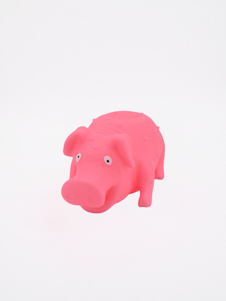 CERDITO DE GOMA 20 X 10 CM ROSADO