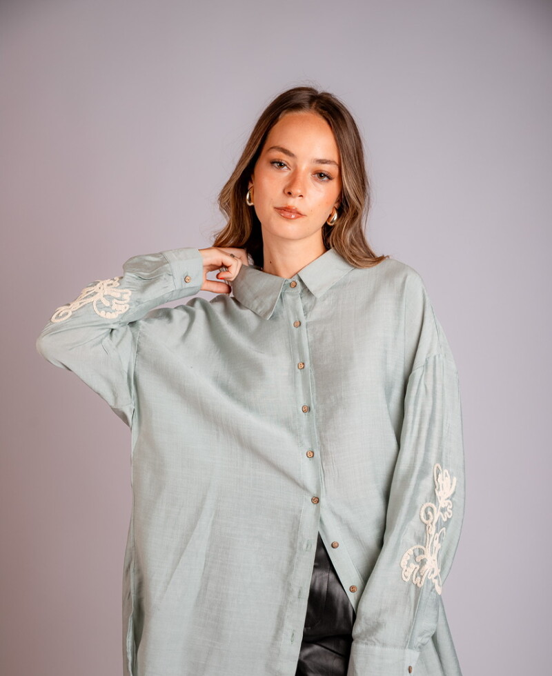Camisa Mikonos verde