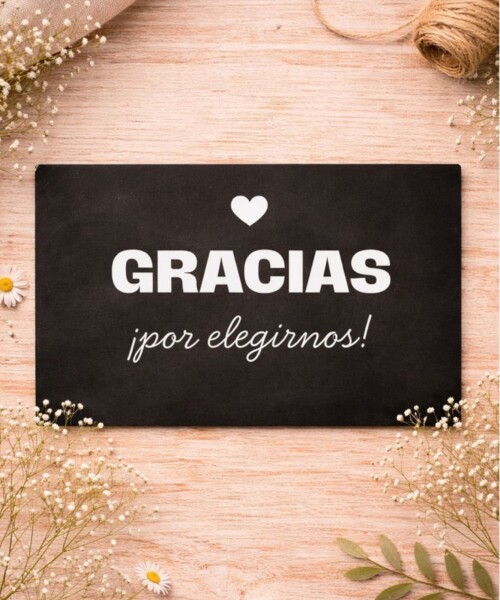 Tarjeta gracias 10x15cm DISEÑO 4