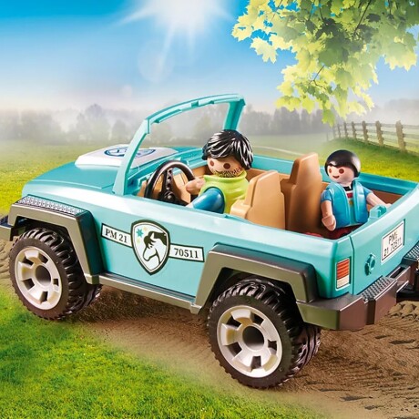 Juego Playmobil Jeep con Remolque para Poni 001