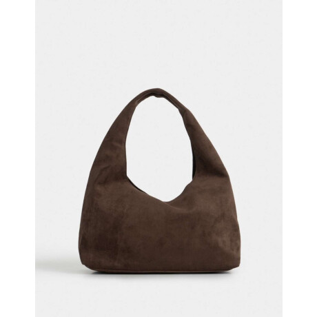 Bandolera Hobo Suede Marron Chocolate