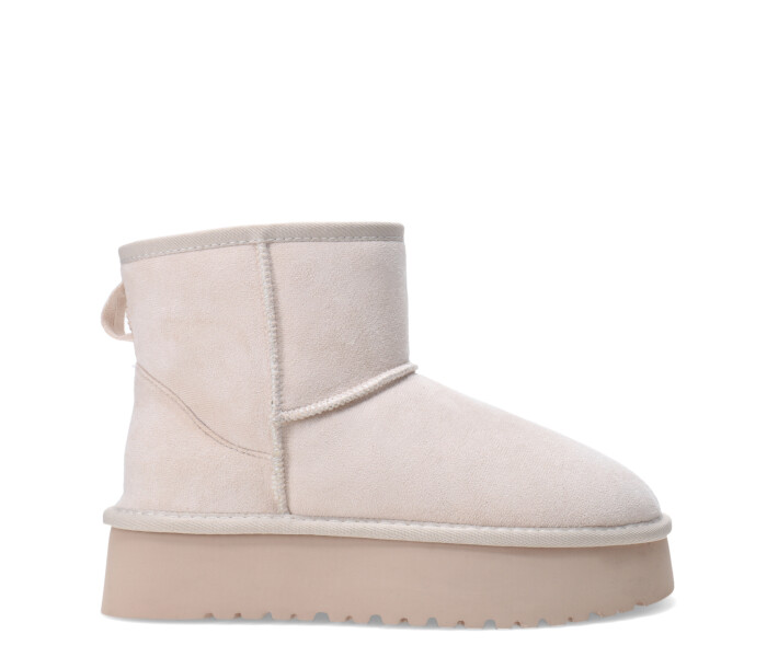 Botas de Mujer Miss Carol CREEK con plataforma Beige Claro