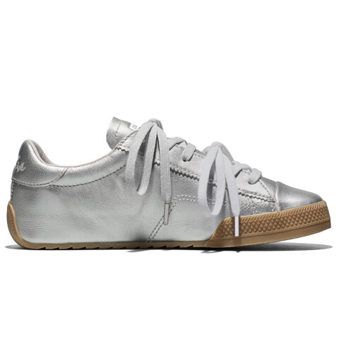 Zapatillas Chuck Taylor Lo Metallic Leather Unisex Silver