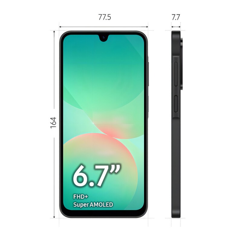 Teléfono celular Samsung Galaxy A26 5G 256 GB, 8 GB de RAM, cámara de 50 MP, Ip67 Teléfono Celular Samsung Galaxy A26 5g 256 Gb, 8 Gb De Ram, Cámara De 50 Mp, Ip67