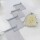 Pack x 100 - Bolsas organza 12x17 cm PLATA