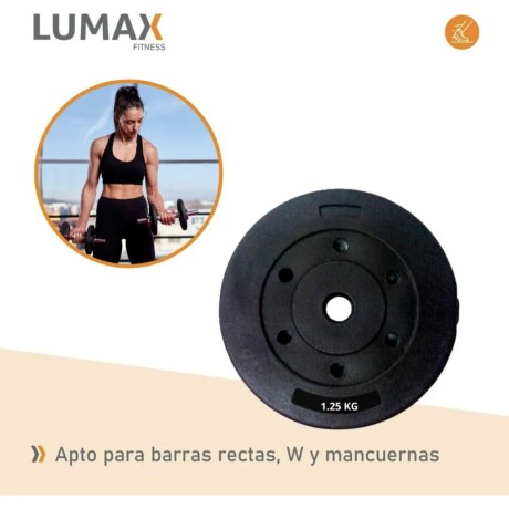 Discos revestidos 1.25 kg con recubrimiento plástico y núcleo de cemento duradero Discos revestidos 1.25 kg con recubrimiento plástico y núcleo de cemento duradero