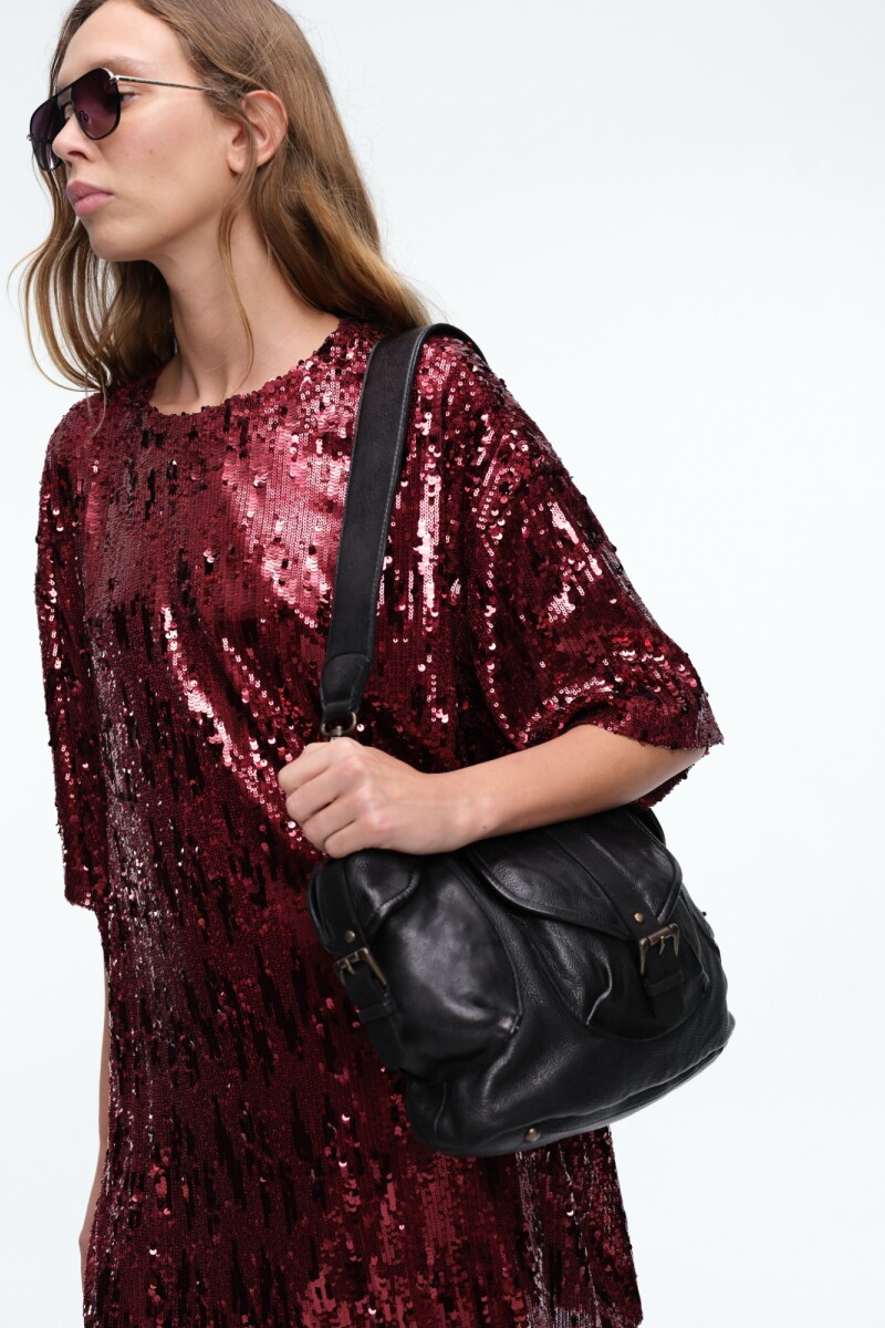 VESTIDO LENTEJUELAS Rojo