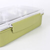 TUPPER INOX/VERDE C/DIVISIONES 23X7X6CM Unica