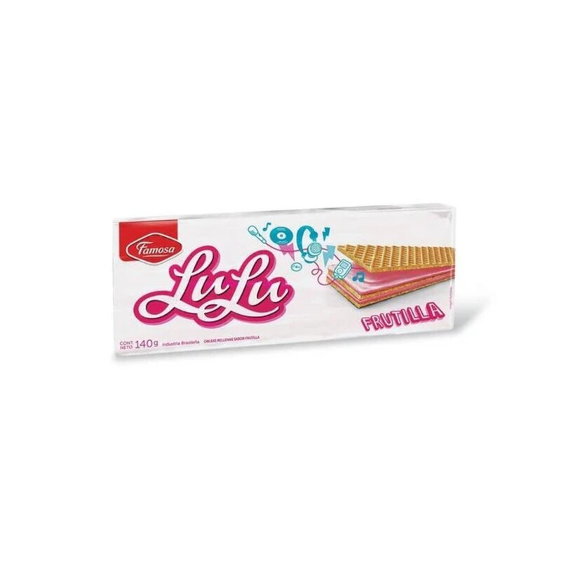 WAFER LULU FRUTILLA 140G Wafer Lulu Frutilla 140g