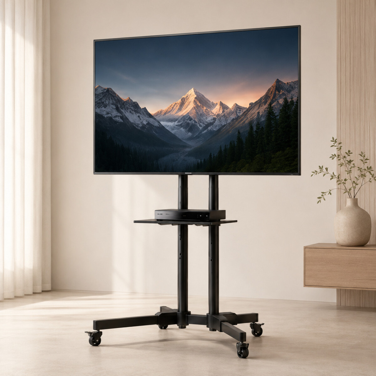 Soporte Movil Para Tv Con Ruedas De Pie Monitor 32 A 65 