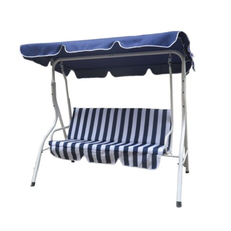 HAMACA DE JARDIN - AZUL CON BLANCO HAMACA DE JARDIN - AZUL CON BLANCO