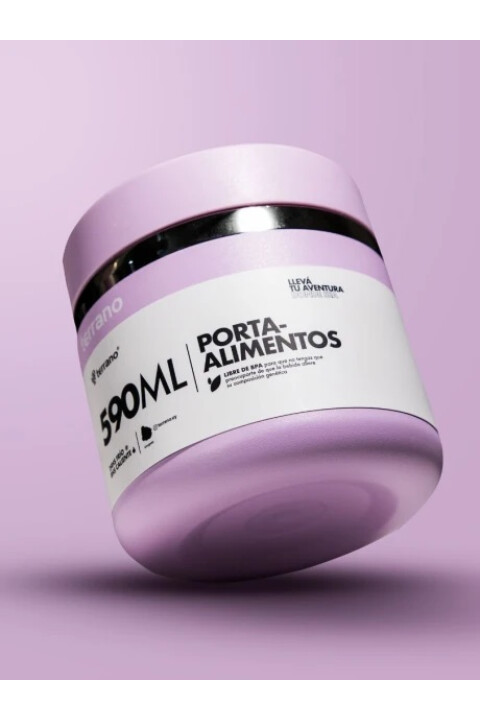CONTENEDOR DE ALIMENTOS TERRANO 590ML LILA