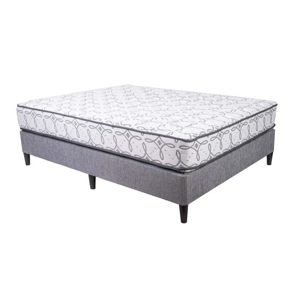 SOMMIER QUEEN ESPUMA ALTA DENSIDAD VANILA