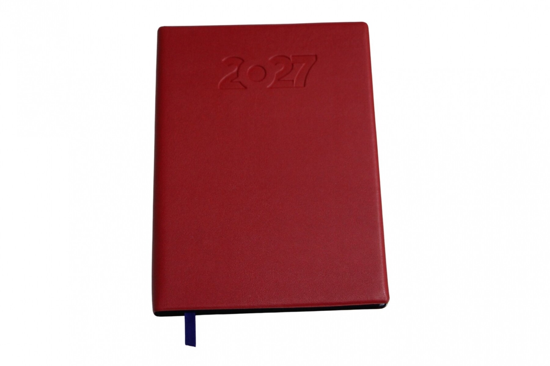 AGENDA ABEZETA 211 CLASICA MEDIUM TAPA FUNDA SEMANA A LA VISTA - COLOR ROJO OSCURO 