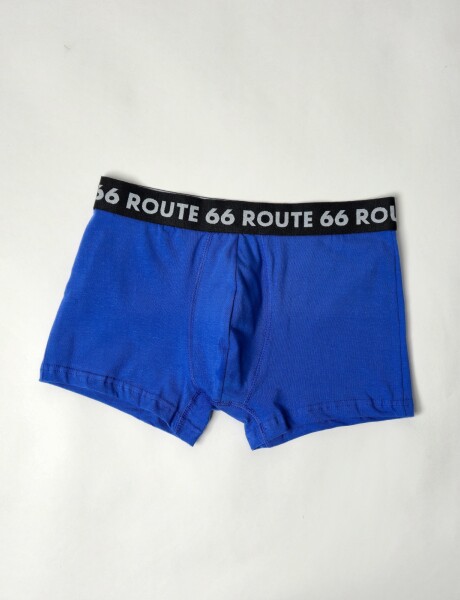 Boxer de algodon con lycra liso Fresh Azul Francia