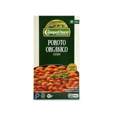 Poroto cocido organico 250g Campo Claro Poroto Cocido Campo Claro 250g