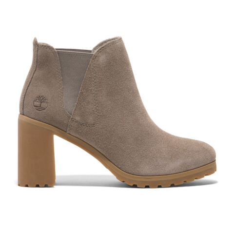 Botas Mid Chelsea Mujer Taupe Suede