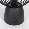 LAMPARA LED METAL NEGRO 16X24.5CM Unica