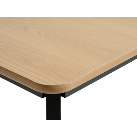 Mesa de comedor JEGIND 80x130 roble/negro Roble/negro