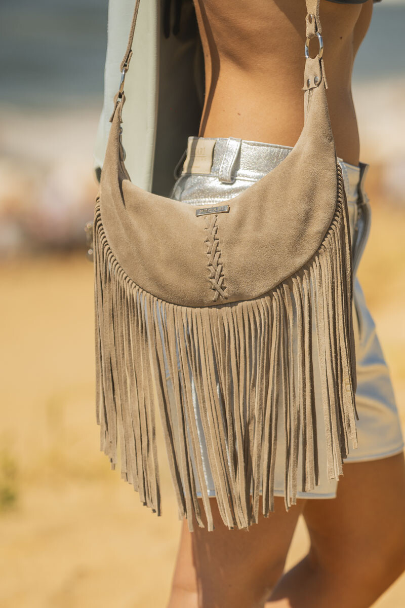 Bandolera sandi Vison gamuza