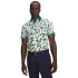 UA ArmourDry Print Rib Polo-WHT WHT-101
