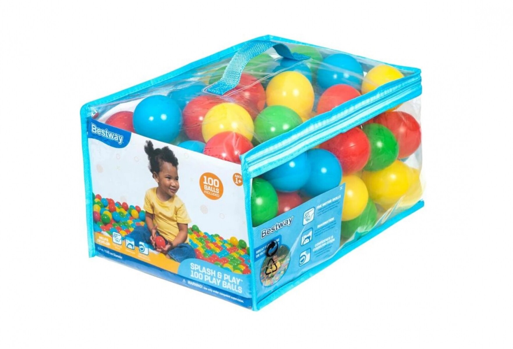 Pack x100 pelotas pelotero surtidas BEST WAY 