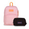 Mochila SuperBreak + Cartuchera Hyped Hearts Pink