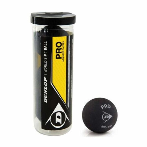 Tubo De 3 Pelotas De Squash Dunlop Pro Tubo De 3 Pelotas De Squash Dunlop Pro