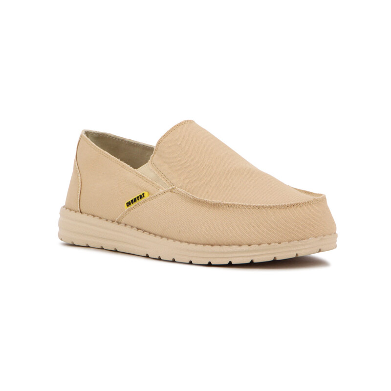 Country Zapato Casual De Hombre Con Elastico - Beige Beige