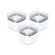 Set x3 Pote hermético 450ml TRANSPARENTE