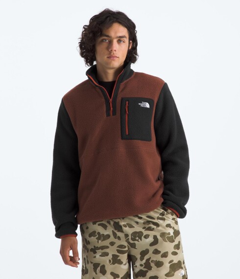 Buzo YUMIORI cierre 1/4 Ember Soil/tnf Black/ir