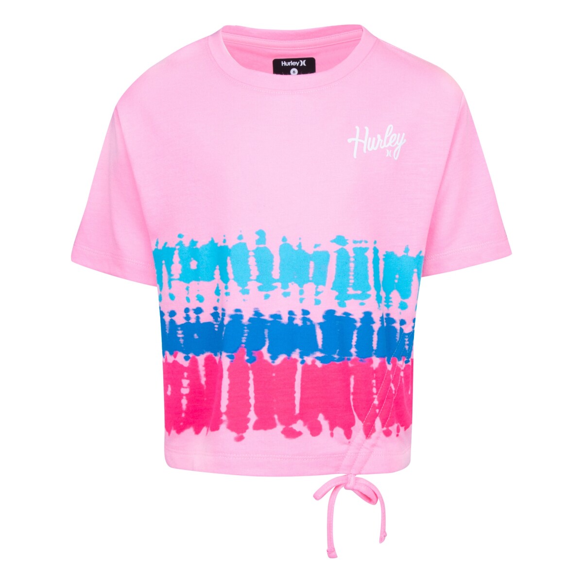 Remera Boxy Tee Cinched Drawc de Niña - Rosado 