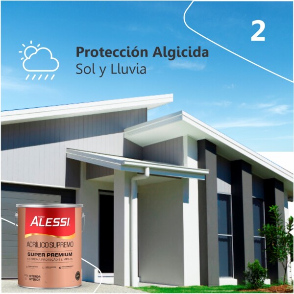 Látex Acrílico Super Premium Blanco Mate 3.6L Alessi Látex Acrílico Super Premium Blanco Mate 3.6L Alessi