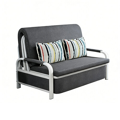 Sofá Cama Plegable Metal Gris GRIS