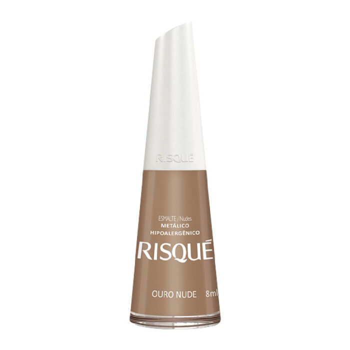 RISQUE ESMALTE DE UÑAS OURO NUDE X 8 ML única