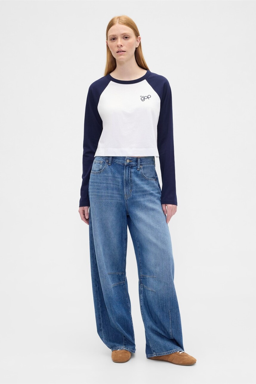 Remera Logo Gap Mujer Navy Uniform