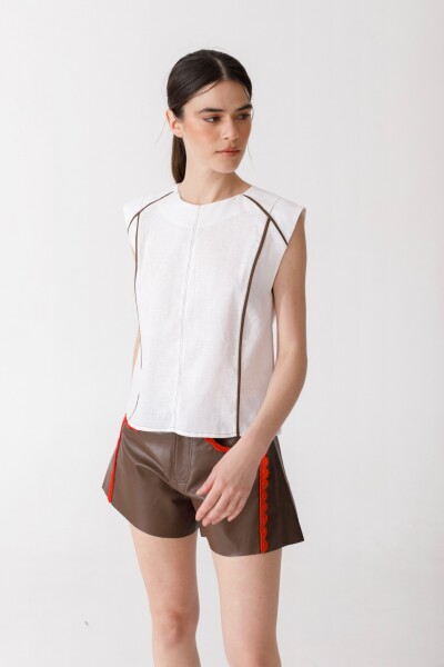 PRE VENTA BLUSA RUCU Blanco